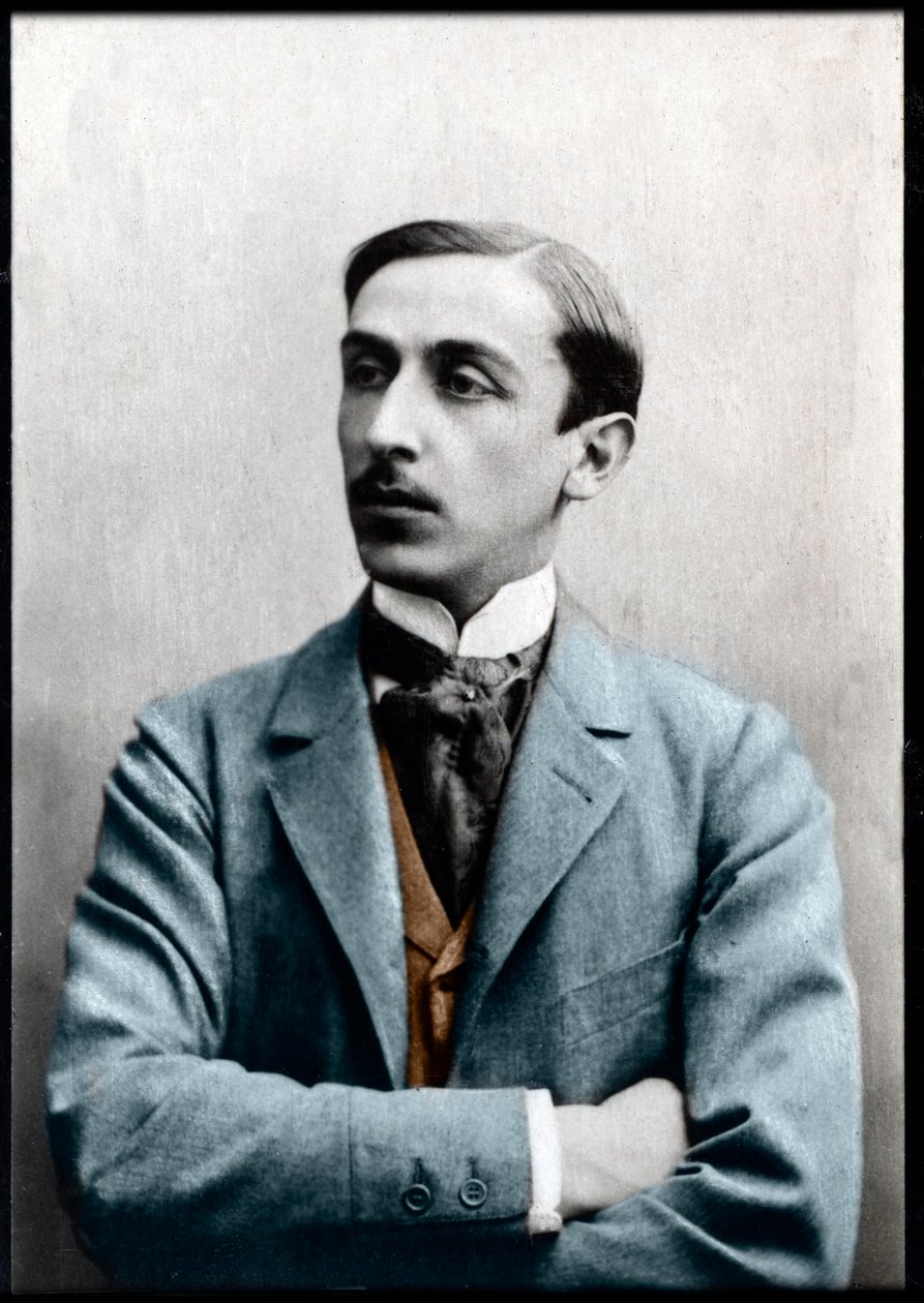 मॉरिस बैरेस (1862-1923), फ्रेंच उपन्यासकार, पत्रकार और समाजवादी राजनीतिज्ञ के चित्र। द्वारा फ्रेंच फोटोग्राफर