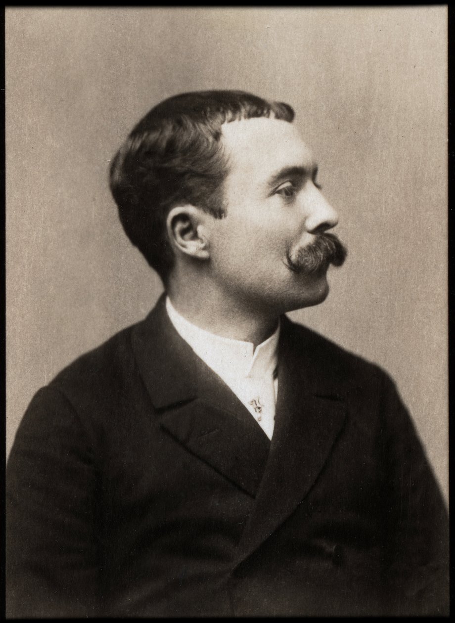 ऑस्कर मेटेनियर (1859-1913), फ्रेंच नाटककार और उपन्यासकार के चित्र द्वारा फ्रेंच फोटोग्राफर