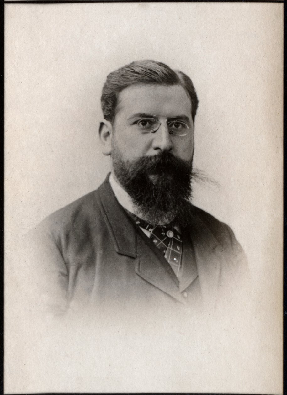 राउल पुगनो (1852-1914), फ्रेंच संगीतकार, शिक्षक, जीवकार और पियानोवादक के चित्र। द्वारा फ्रेंच फोटोग्राफर