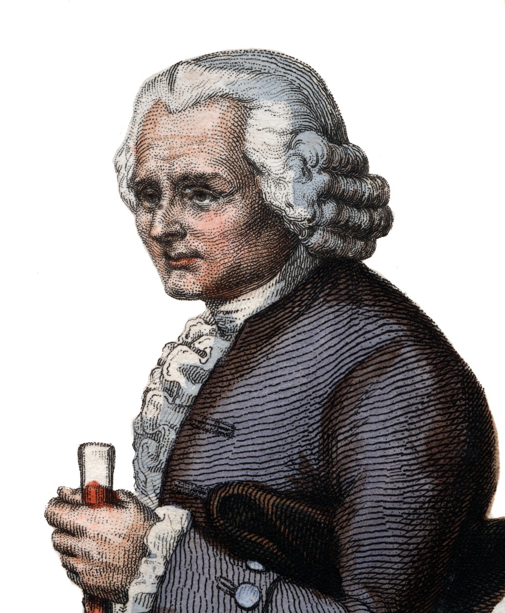 जीन-जैक्स रूसो का पोर्ट्रेट (1712-1778), स्विस दार्शनिक। द्वारा फ्रेंच स्कूल