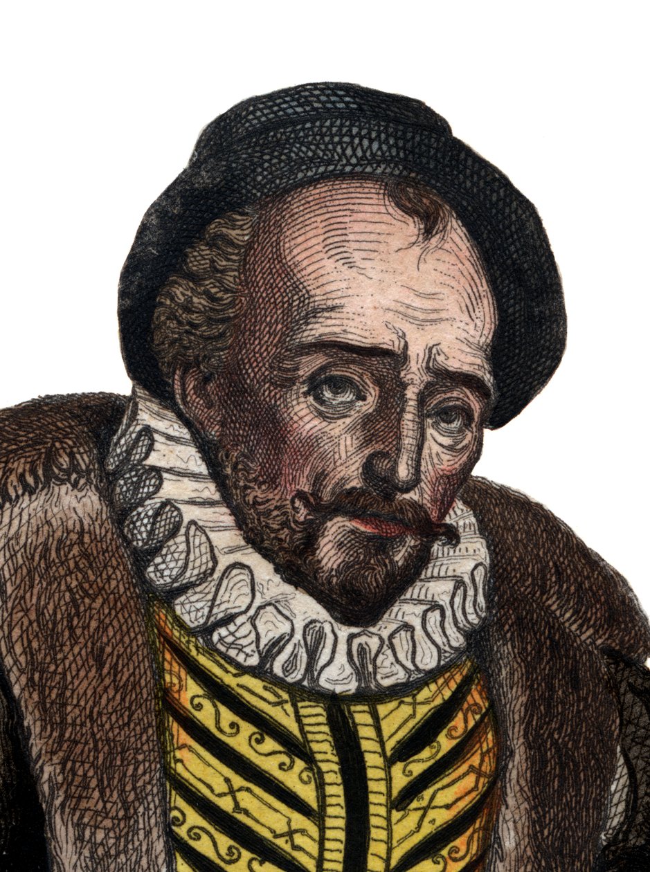 लॉर्ड मिशेल आईक्वाम डे मोन्टेनके (1533-1592), फ्रेंच लेखक का चित्र। द्वारा फ्रेंच स्कूल