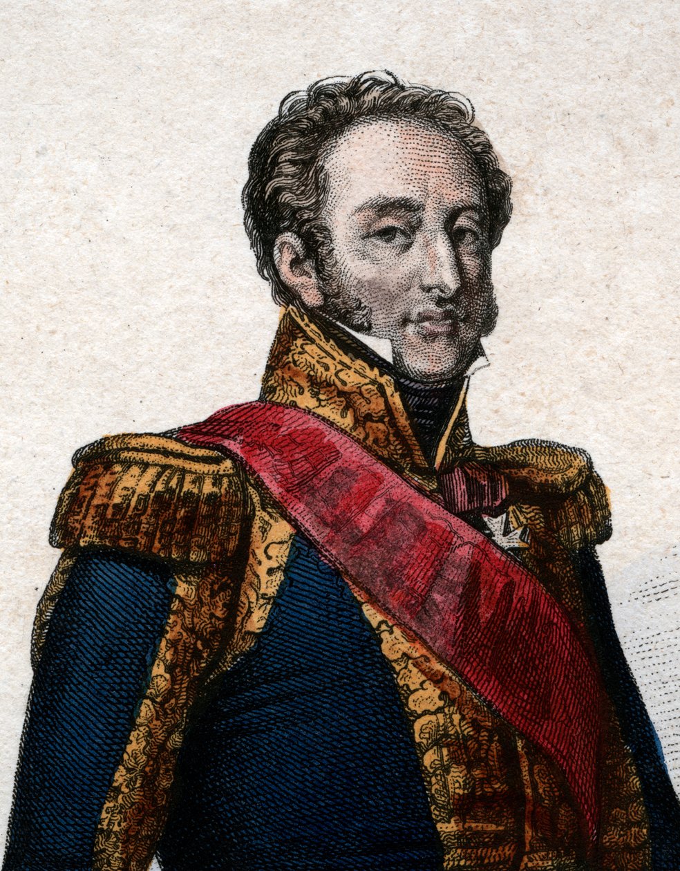 लुई गेब्रियल सुचेत का पोर्ट्रेट (1770-1826), फ्रांस का पहला ड्यूक डब्लूफेरा और मार्शल। द्वारा फ्रेंच स्कूल