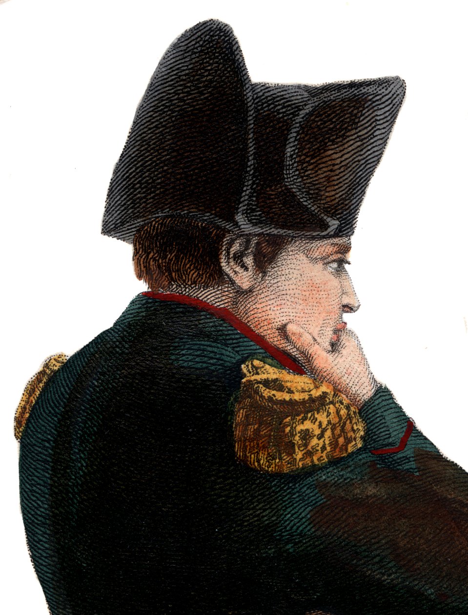 सेंट हेलेना द्वीप पर नेपोलियन I (1769-1821) का पोर्ट्रेट। द्वारा फ्रेंच स्कूल