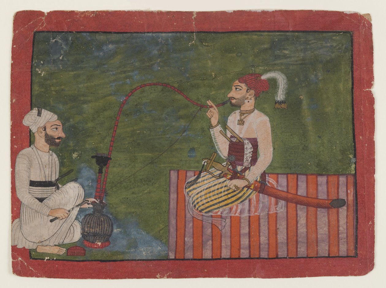एक राजकुमार का चित्र, c.1700-1710 (कागज पर अपारदर्शी wc) द्वारा इंडियन स्कूल