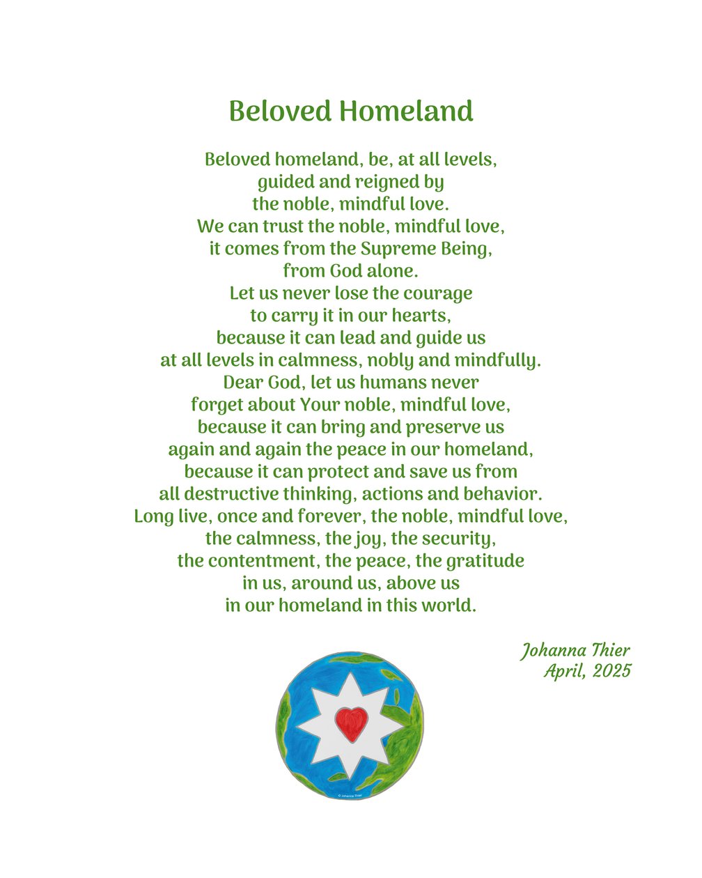 Beloved Homeland द्वारा जोहाना थिएर