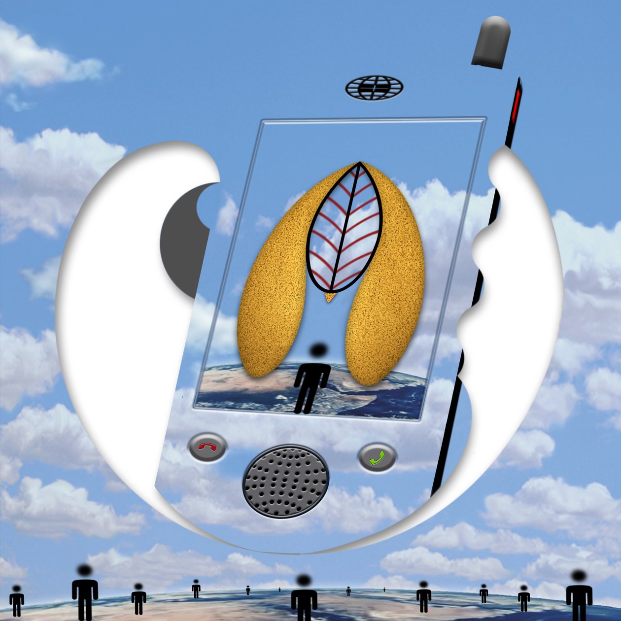 "...seit ein Gespräch wir sind..." (aus der Serie Skyphone) द्वारा 