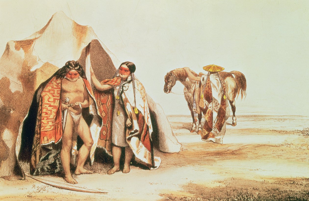 Patagonian Indian, Emile Lassalle द्वारा उत्कीर्ण, c.1830 द्वारा ए। और लैस्ले, ई। डॉर्बगें