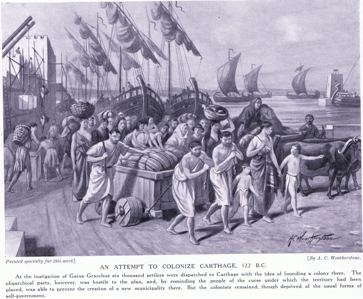 कैथैज 122BC को उपनिवेश बनाने का प्रयास द्वारा एसी वेदरस्टोन