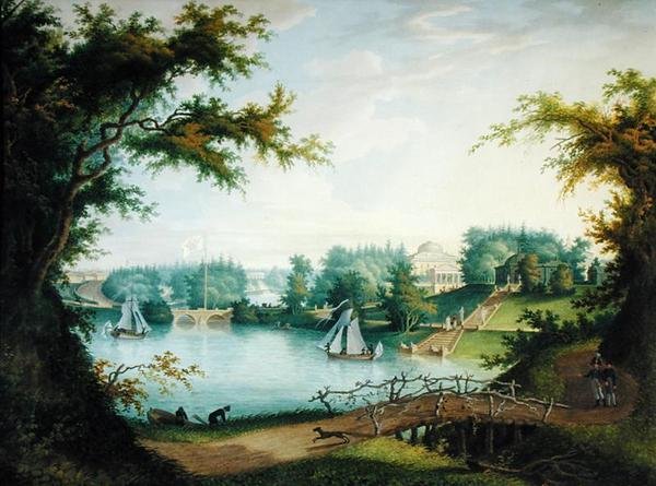 द ग्रेट स्टोन ब्रिज और मरीन्थल स्टेप्स, 1803 द्वारा ए। बुगरेयेव