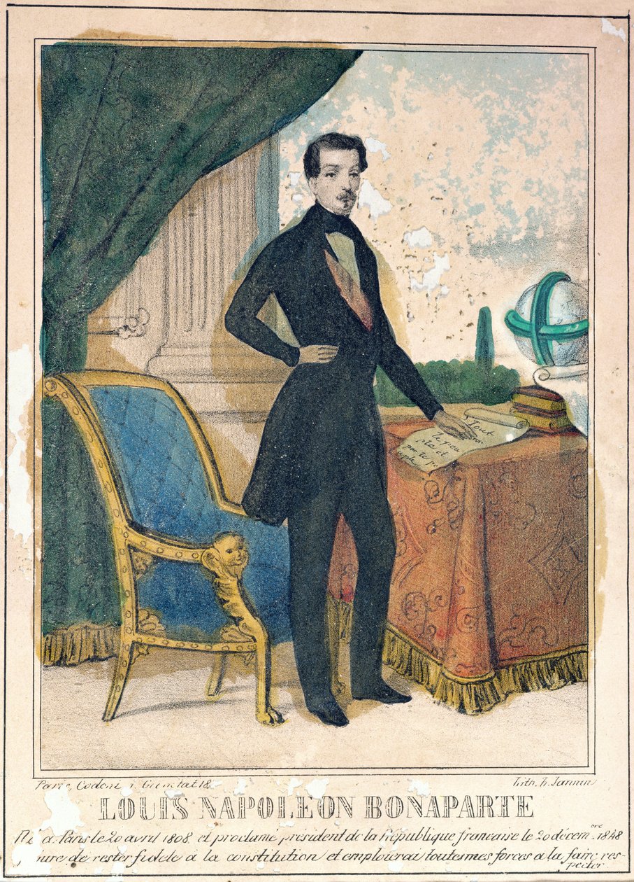 लुई-नेपोलियन बोनापार्ट (1808-73) भविष्य का नेपोलियन III, c.1849 द्वारा ए जानिन