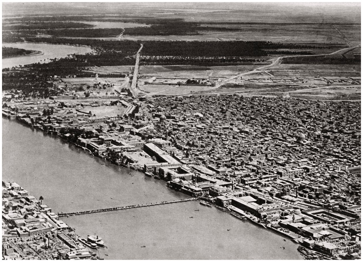 इराक के हवाई जहाज से बगदाद, 1925 द्वारा ए केरीम