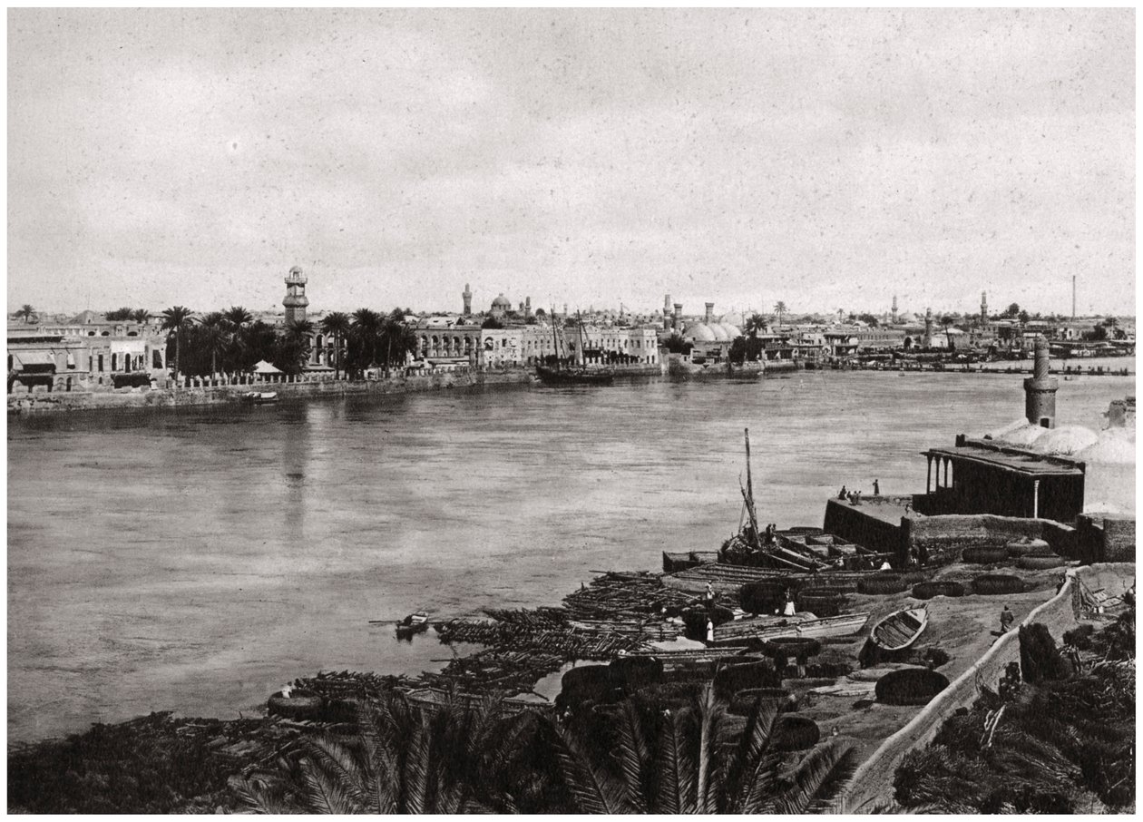 आधुनिक बगदाद, खलीफा शहर, इराक 1925 द्वारा ए केरीम