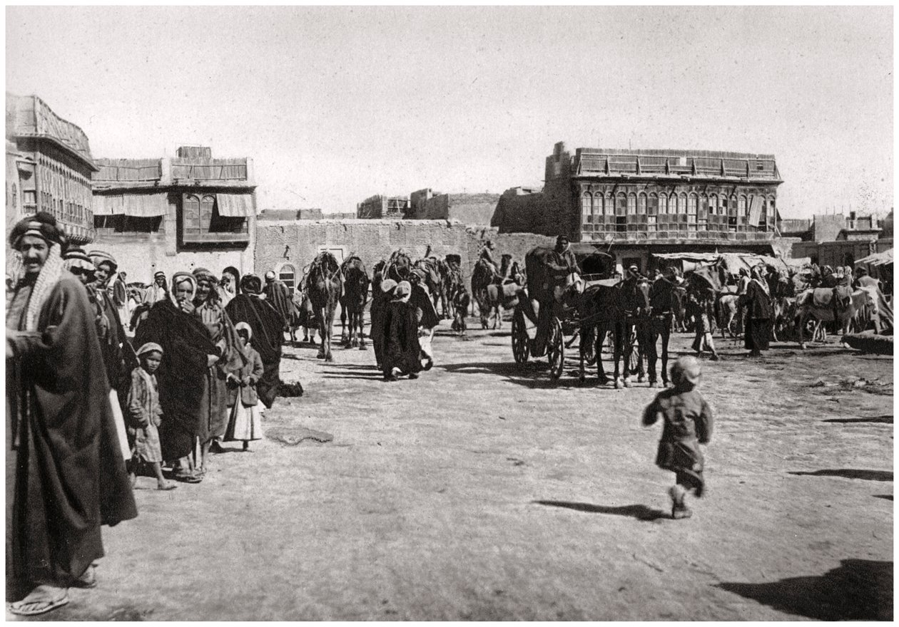 बसरा, इराक, 1925 में बाजार वर्ग द्वारा ए केरीम