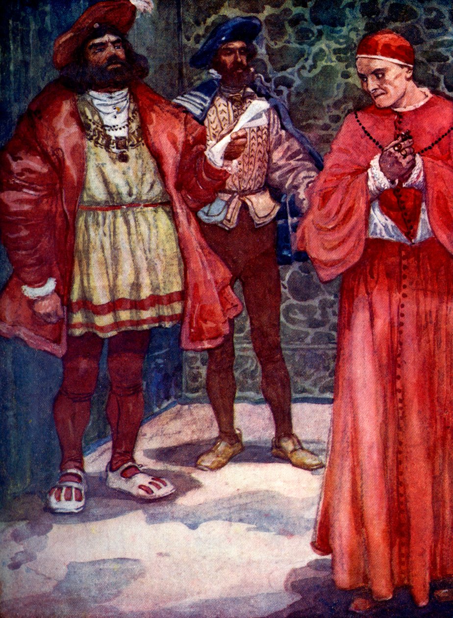 हेनरी ने वाल्सी को अदालत से दूर भेज दिया, c1529, 1905। द्वारा एएस फॉरेस्ट