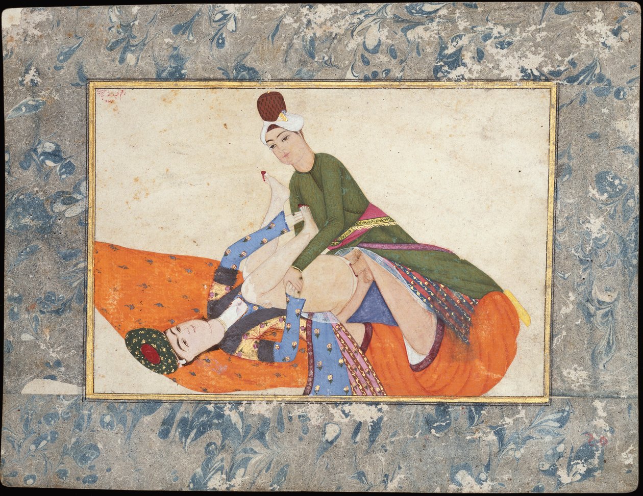कामुक दृश्य, 1744-45 द्वारा अब्दुल्ला बुखारी