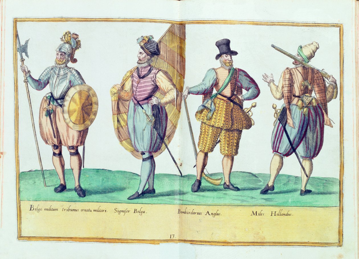 1577 में कोलोन में प्रकाशित &39;ओम्नियम पोयन जेंटियम इमेजिंस&39; से सोलहवीं शताब्दी की वेशभूषा द्वारा अब्राहम डी ब्रुइन
