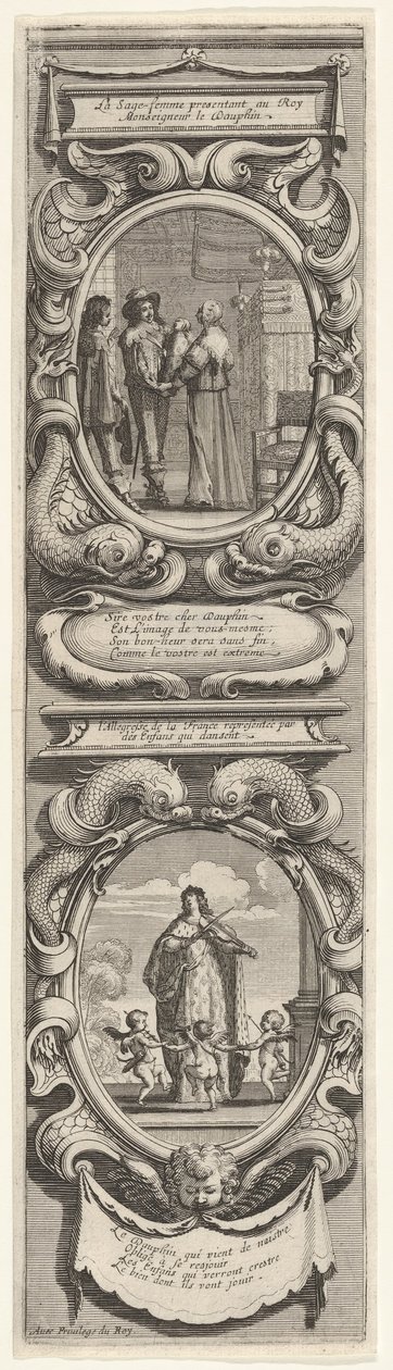 डुपहिन के जन्म के सम्मान में रूपक, ca. 1638। द्वारा अब्राहम बोस