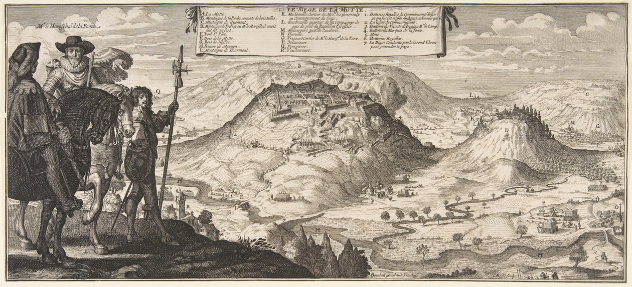 लोरेन की घेराबंदी, लोरेन में, 1636-38 में। द्वारा अब्राहम बोस