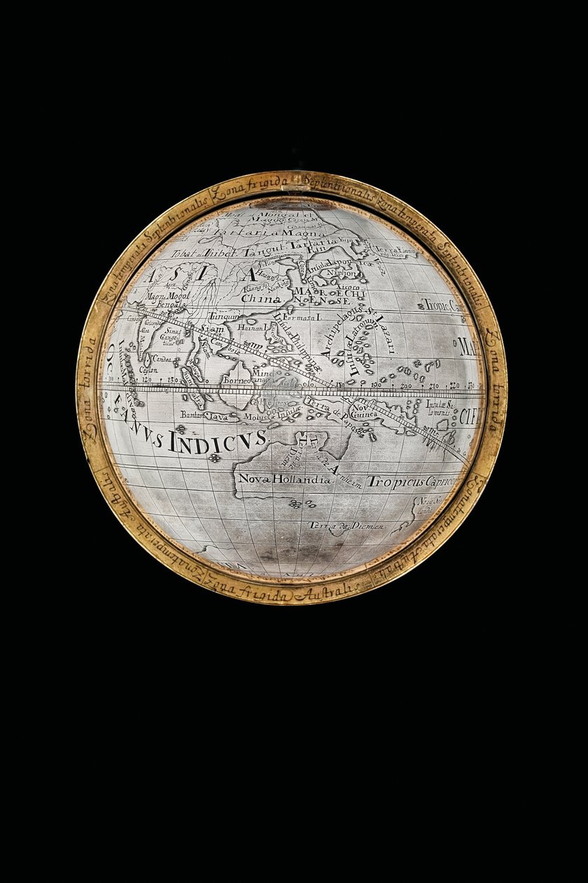 हरक्यूलिस और एटलस, ऑग्सबर्ग, 1697-99 द्वारा समर्थित दो असाधारण स्थलीय और आकाशीय ग्लोब द्वारा अब्राहम ड्रेंटवेट
