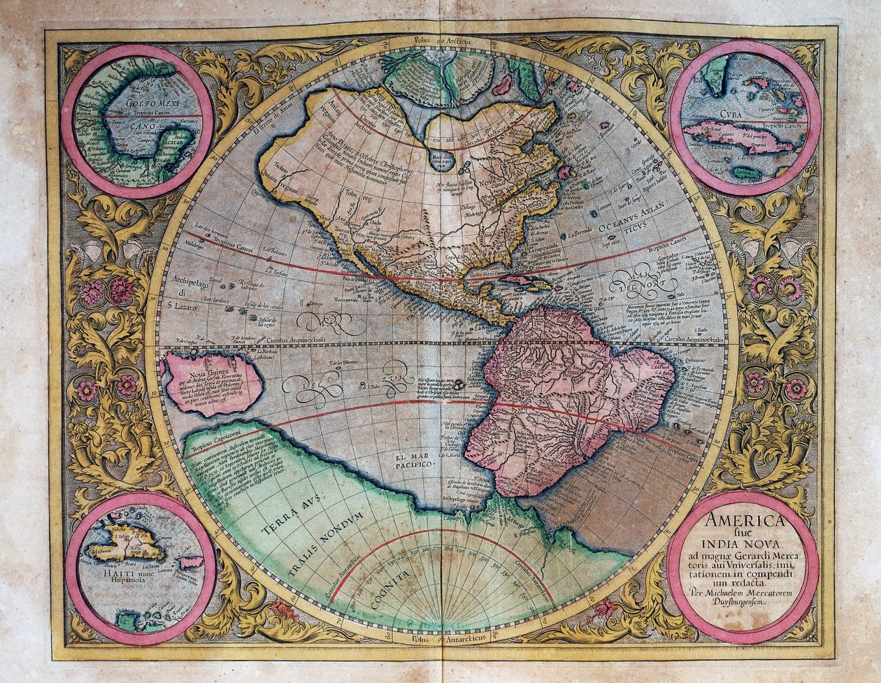 अब्राहम ऑर्टेलियस द्वारा विश्व मानचित्र (1527-1598) द्वारा अब्राहम ऑर्टेलियस