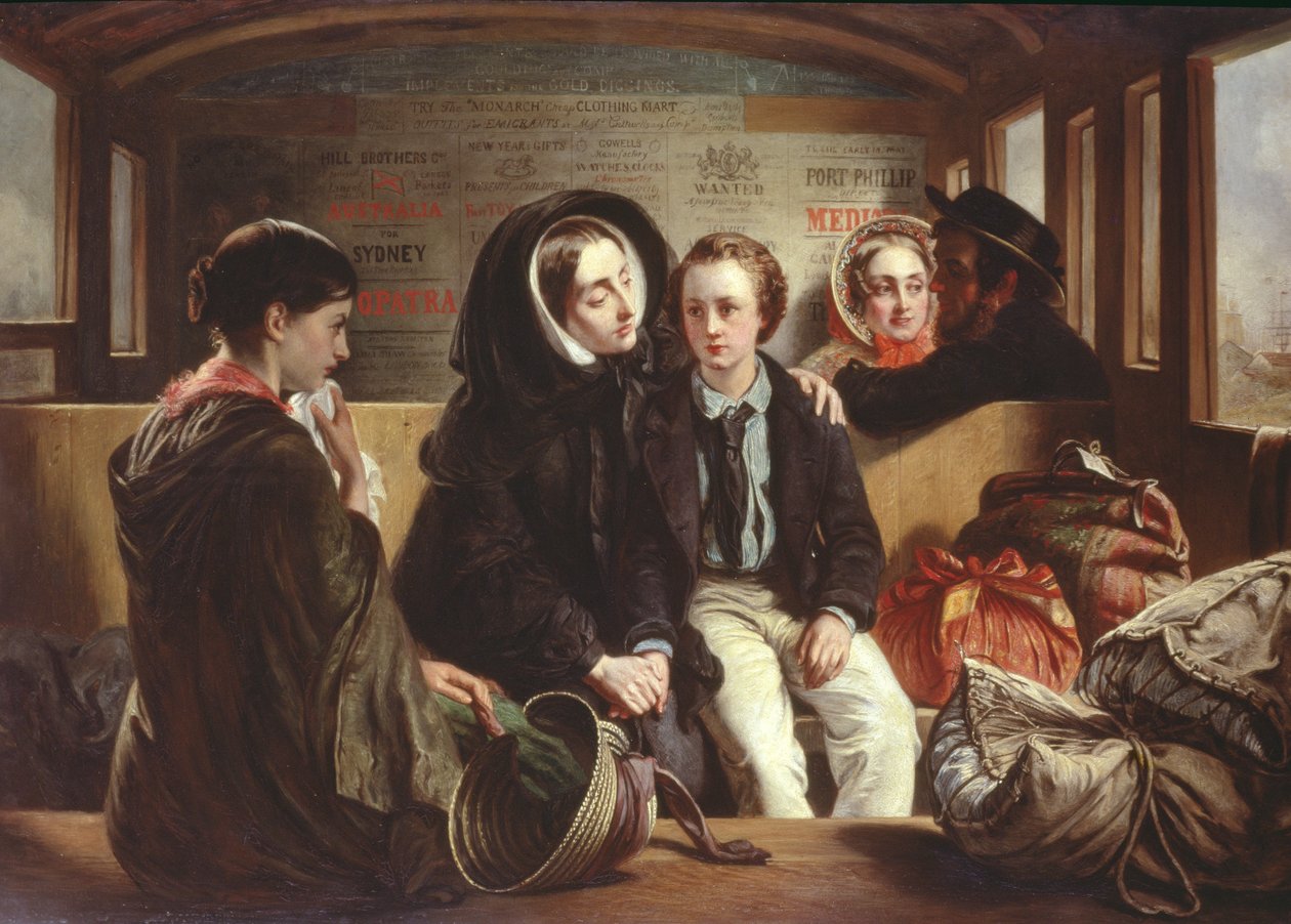 द्वितीय श्रेणी - बिदाई, c.1855 द्वारा अब्राहम सोलोमन
