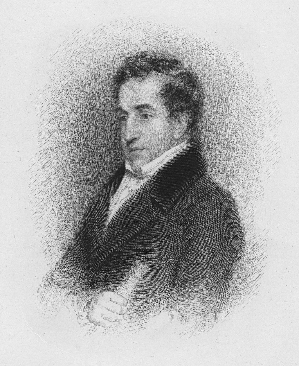 जॉन कैम हॉबहाउस, c.1821 द्वारा अब्राहम विवेक