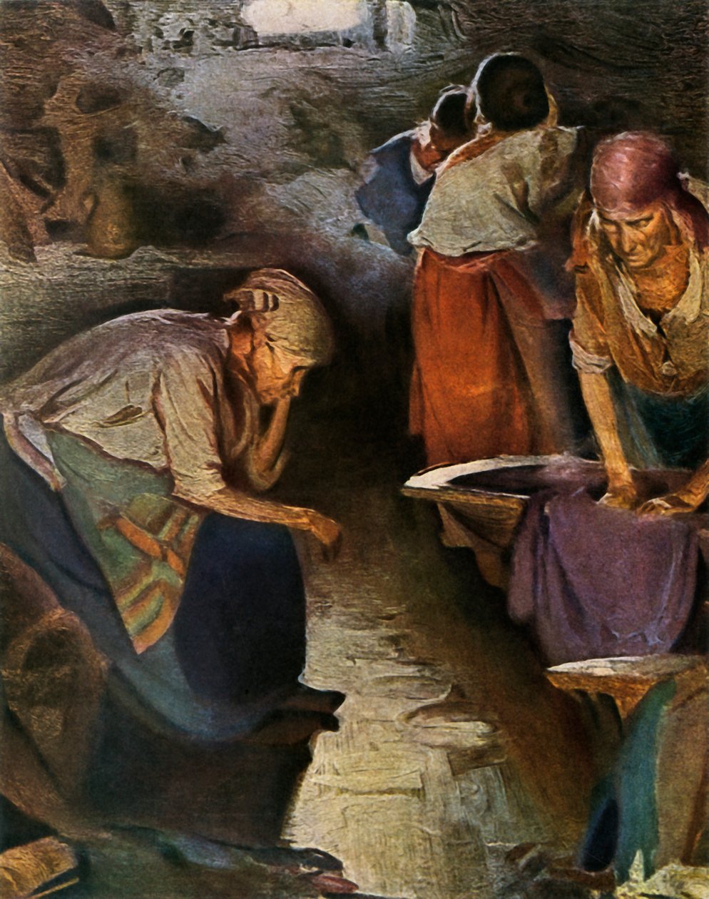 'वॉशरवुमेन', 1901, 1965। द्वारा अब्राम आर्किपोव