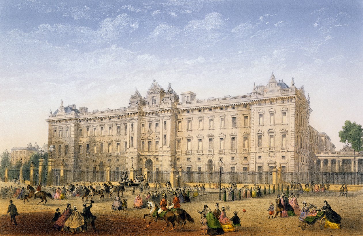बकिंघम पैलेस, c.1862 द्वारा अचिले लुइस मार्टिनट