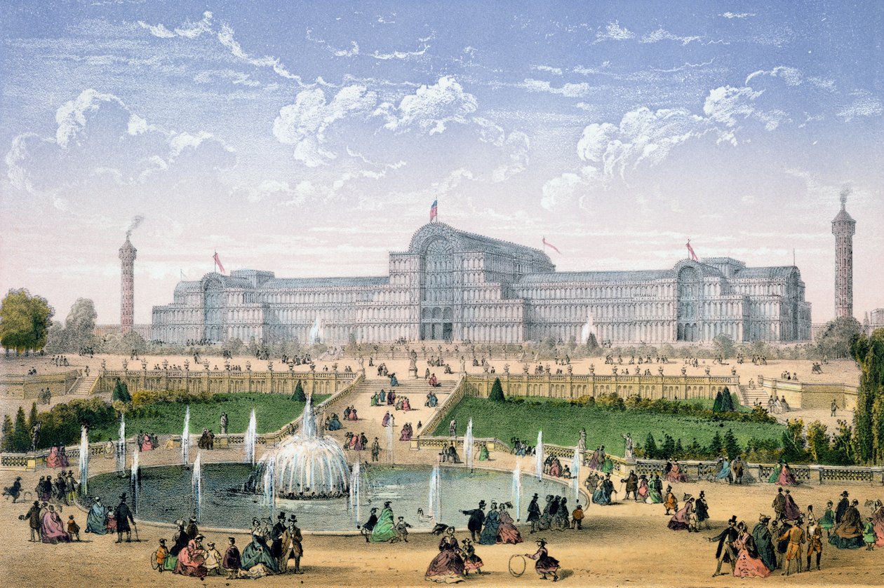 क्रिस्टल पैलेस, सेडेनहैम, c.1862 द्वारा अचिले लुइस मार्टिनट