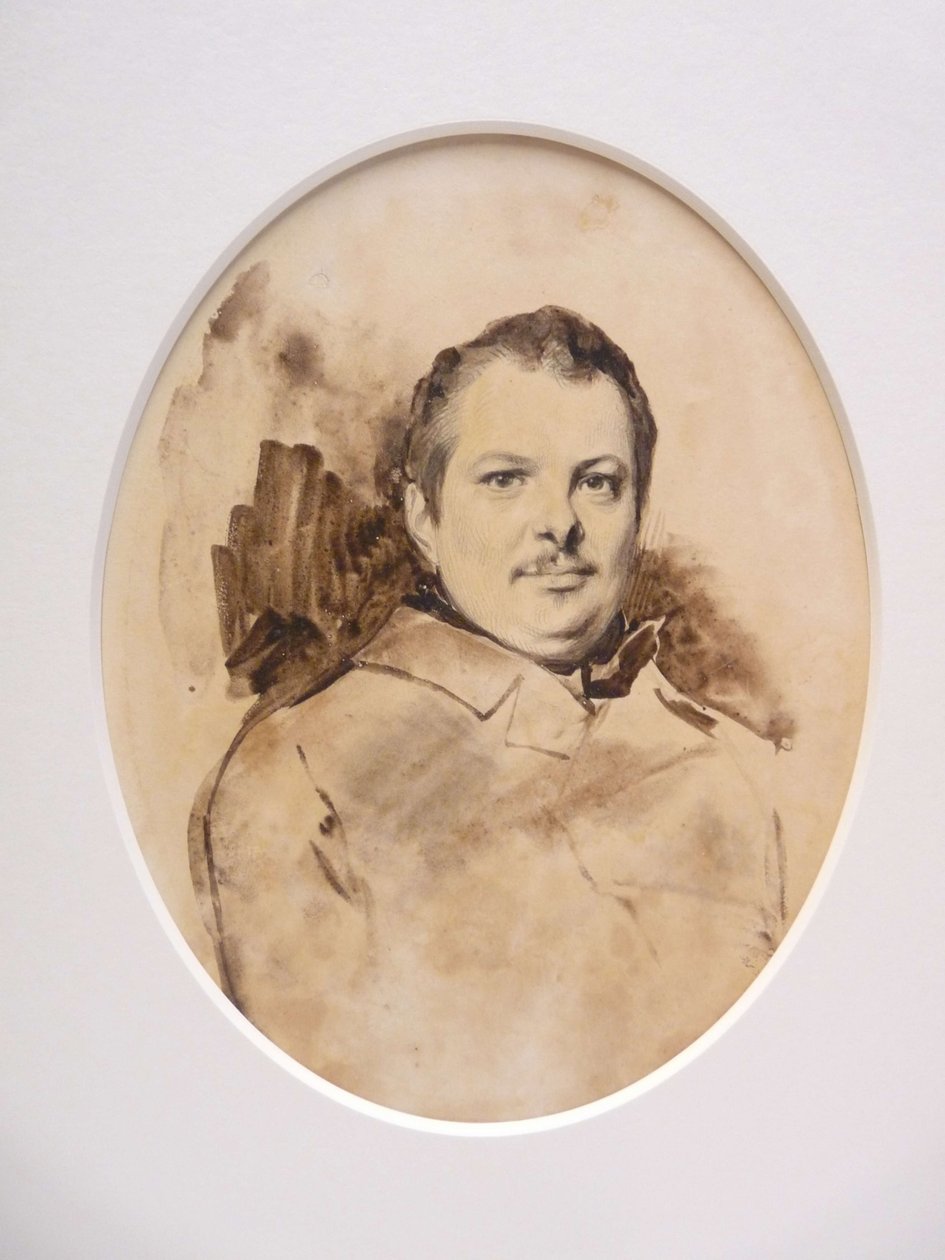 पोर्टोर ऑफ होनोरे डी बाल्ज़ाक 1799-1850, सी। 1829। द्वारा अकिल देवेरिया