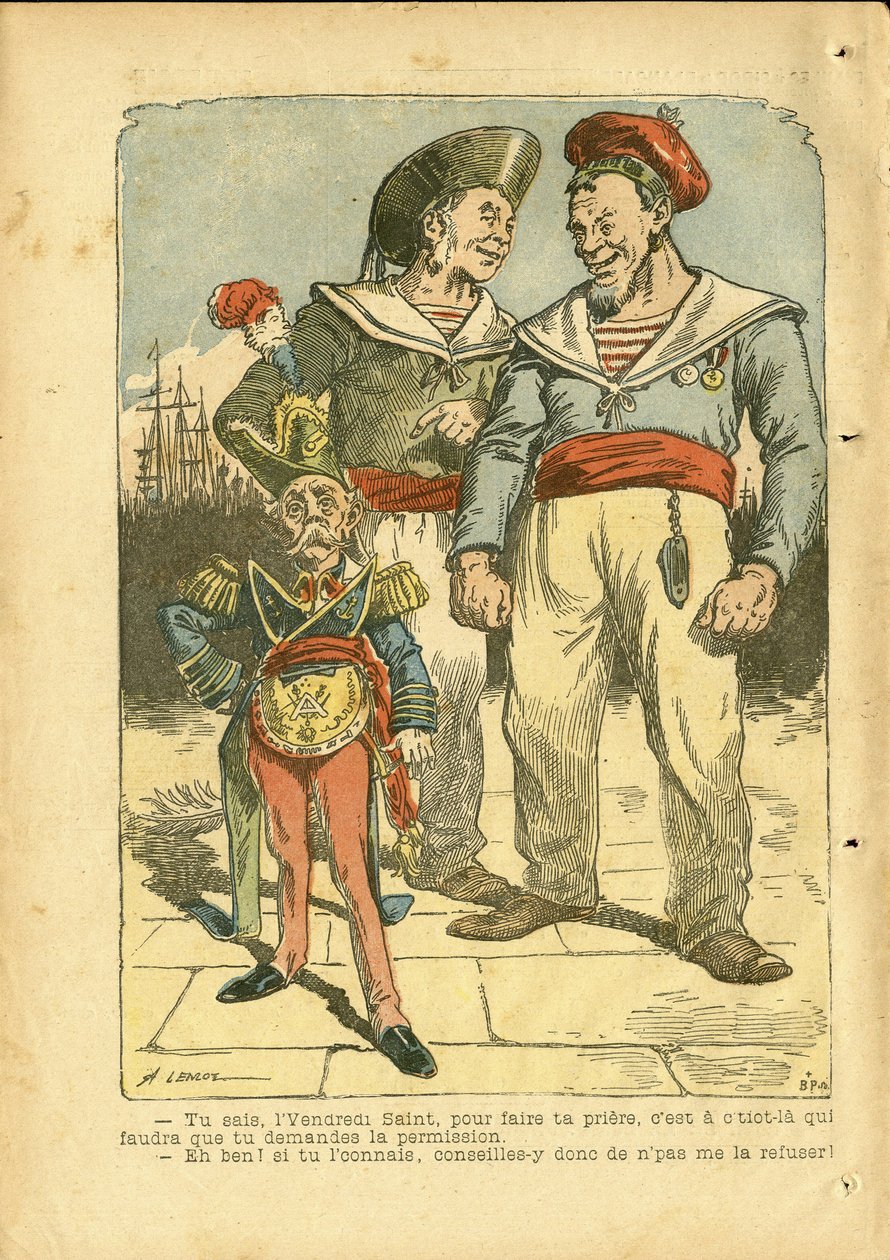 ले पेलेरिन में अकिल लेमोट (1846-1909) का चित्रण द्वारा अकिल लिमोट