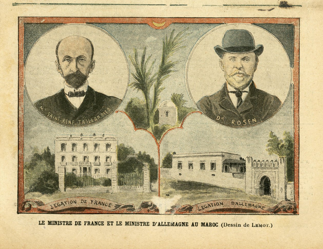 ले पेलेरिन में अकिल लेमोट (1846-1909) का चित्रण द्वारा अकिल लिमोट