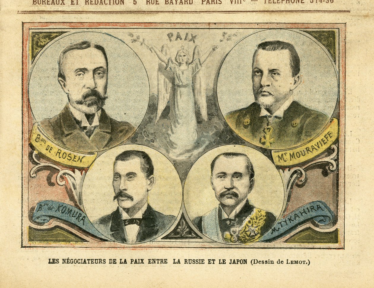 ले पेलेरिन में अकिल लेमोट (1846-1909) का चित्रण द्वारा अकिल लिमोट