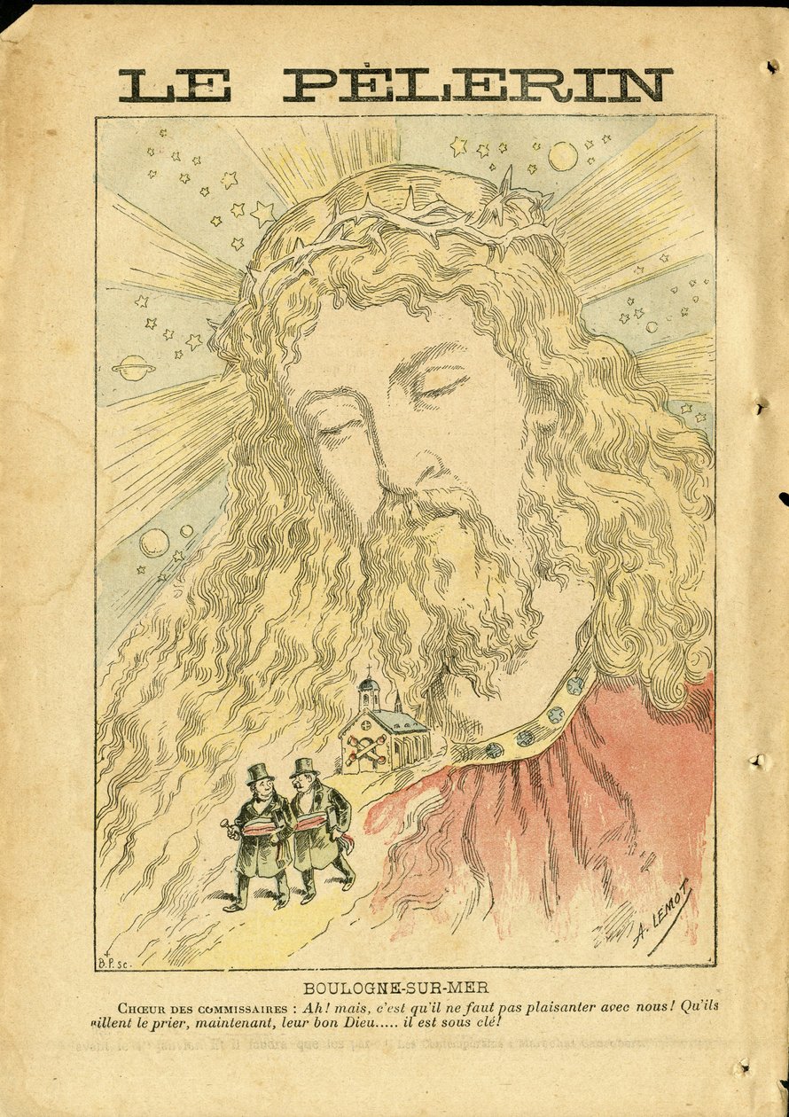 ले पेलेरिन में अकिल लेमोट (1846-1909) का चित्रण द्वारा अकिल लिमोट