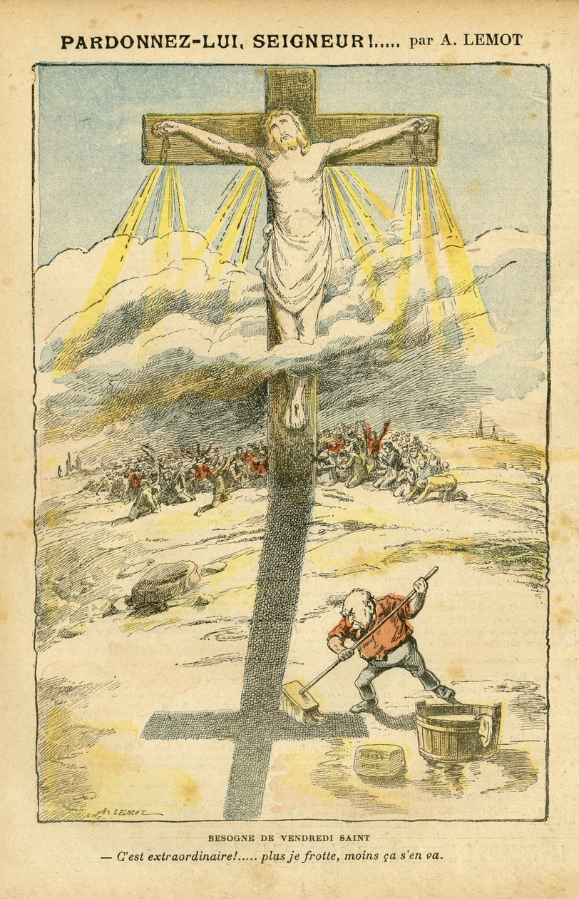 ले पेलेरिन में अकिल लेमोट (1846-1909) का चित्रण द्वारा अकिल लिमोट