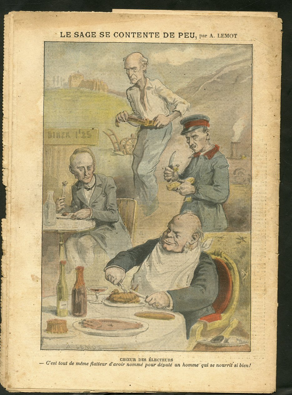 ले पेलेरिन में अकिल लेमोट (1846-1909) का चित्रण द्वारा अकिल लिमोट