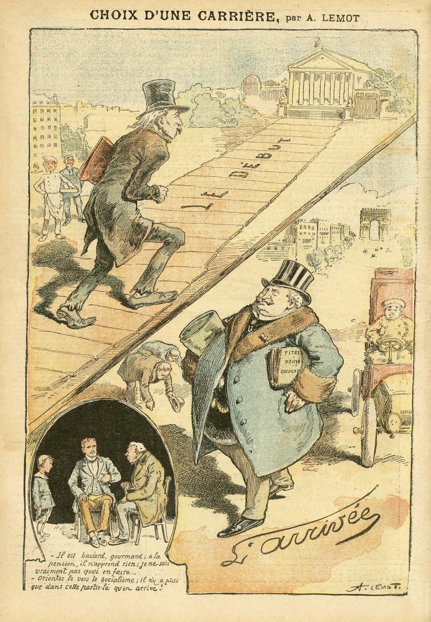 ले पेलेरिन में अकिल लेमोट (1846-1909) का चित्रण द्वारा अकिल लिमोट