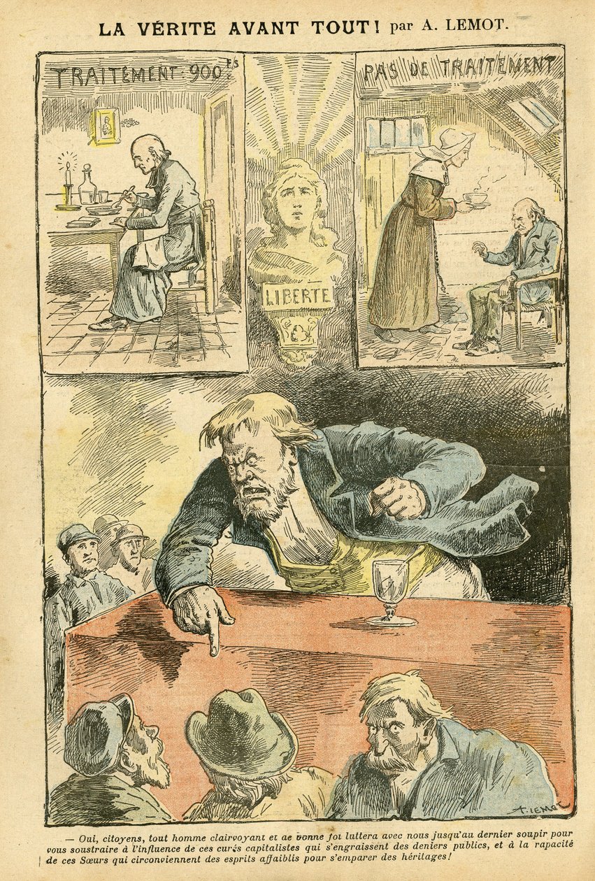 ले पेलेरिन में अकिल लेमोट (1846-1909) का चित्रण द्वारा अकिल लिमोट