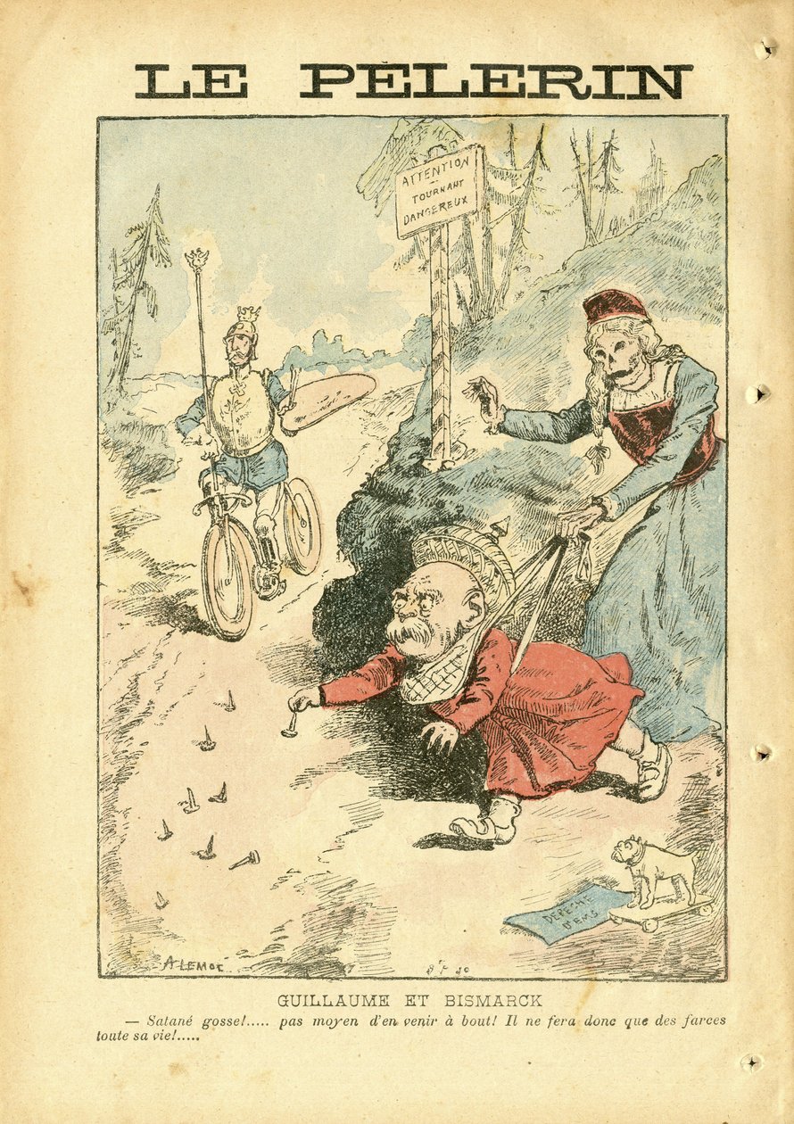 ले पेलेरिन में अकिल लेमोट (1846-1909) का चित्रण द्वारा अकिल लिमोट