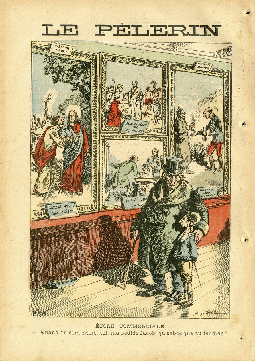 ले पेलेरिन में अकिल लेमोट (1846-1909) का चित्रण द्वारा अकिल लिमोट