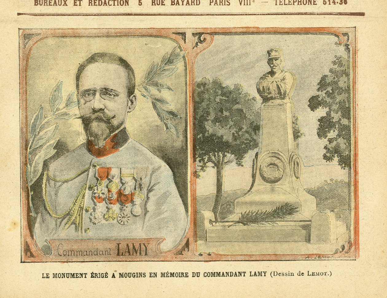ले पेलेरिन में अकिल लेमोट (1846-1909) का चित्रण द्वारा अकिल लिमोट