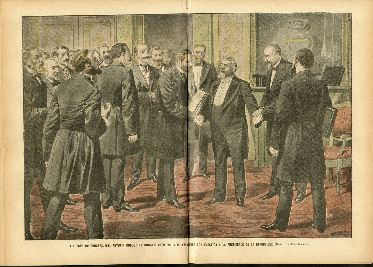 ले पेलेरिन में अकिल लेमोट (1846-1909) का चित्रण, 28/01/06 - चुनाव, गणतंत्र के राष्ट्रपति - फ़ैलिएरेस आर्मंड (1841-1931) द्वारा अकिल लिमोट