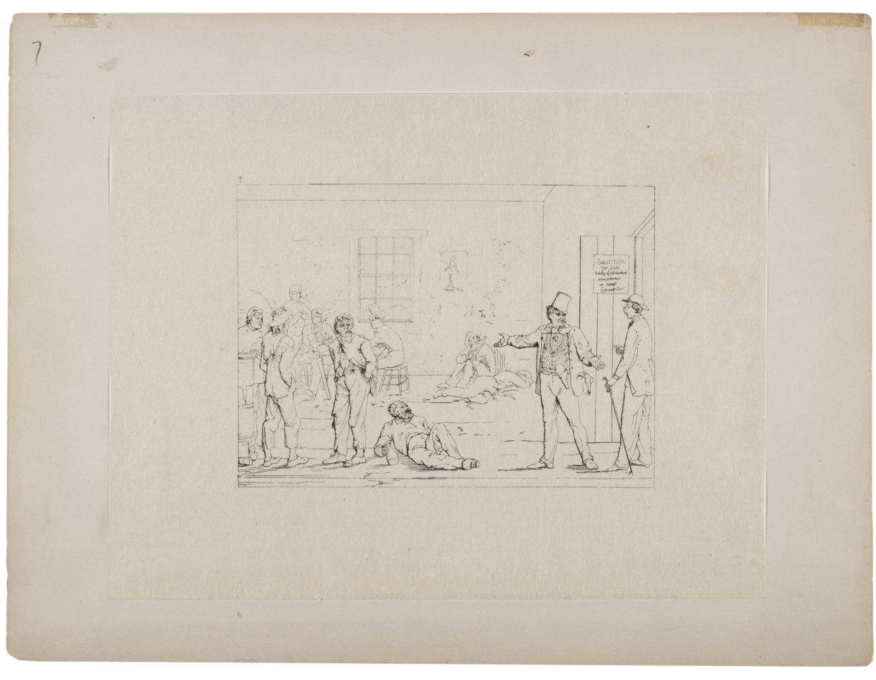 युद्ध के दौरान उत्तर में एक विकल्प खरीदना, c.1880-90 द्वारा एडलबर्ट जॉन वोल्क