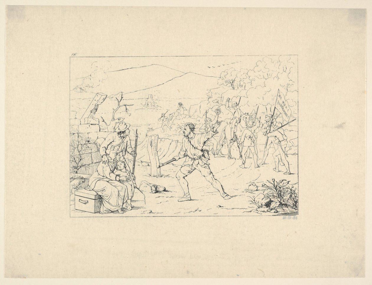 कॉन्फेडरेट वॉर एचिंग्स से गुरिल्ला बैंड का गठन, 1861-63। द्वारा एडलबर्ट जॉन वोल्क