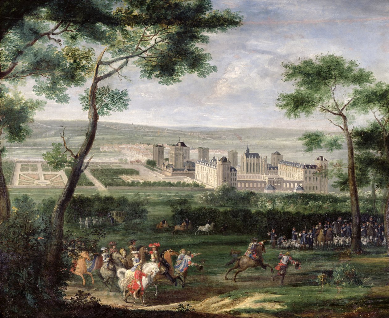 चेटेउ डे विन्केन्स का दृश्य, c.1665 द्वारा एडम फ्रैंस वैन डेर म्यूलन
