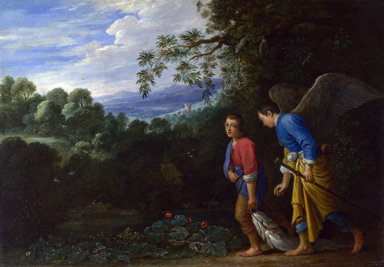 टोबियास और अर्चेल राफेल, c.1650 द्वारा एडम एल्सीमर