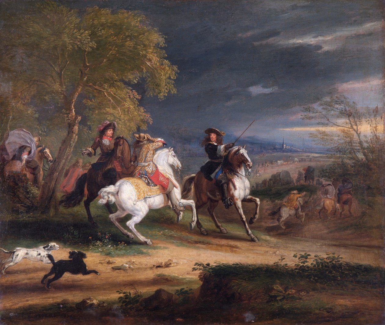 एक कस्बे से पहले फ्रांसीसी जनरलों का आगमन, 1678 द्वारा एडम फ्रैंस वैन डेर म्यूलन