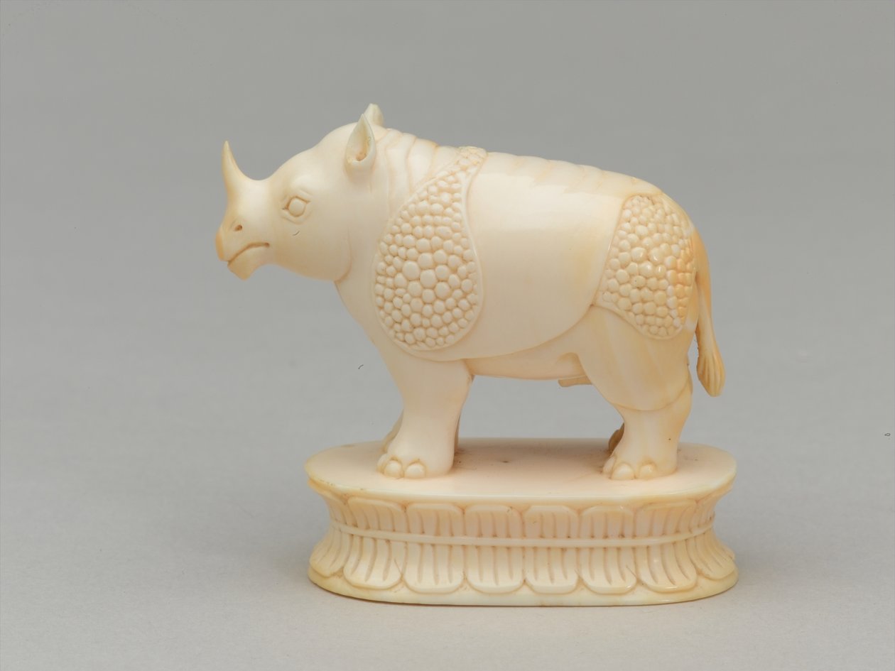 सफेद बिशप, शतरंज का टुकड़ा, भारत, 1820 लगभग द्वारा एडम फ्रैंस वैन डेर म्यूलन