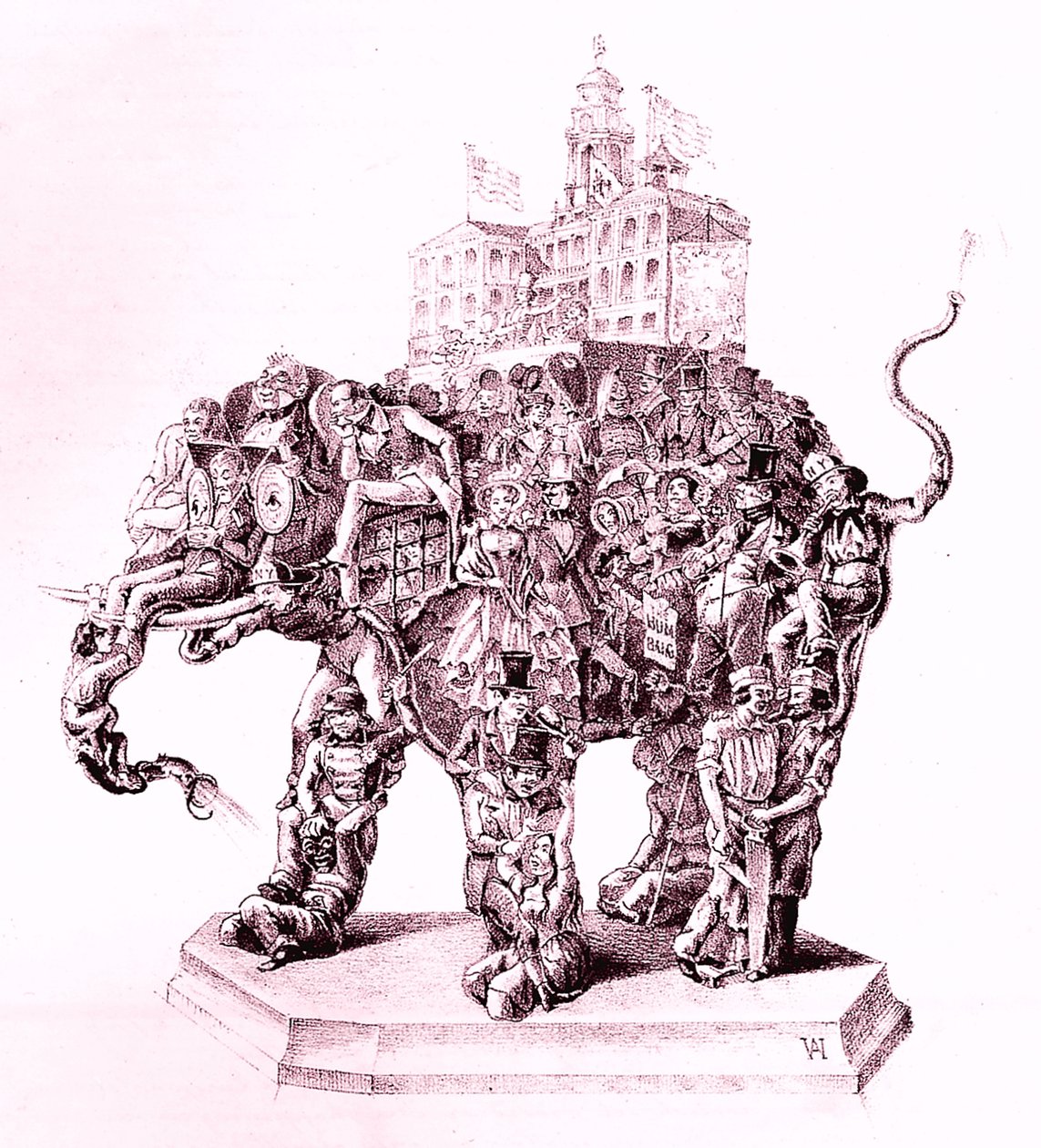 द अमेरिकन म्यूजियम हंबग'स अमेरिकन म्यूजियम, 1851, 1851। द्वारा एडम वेनगार्टनर
