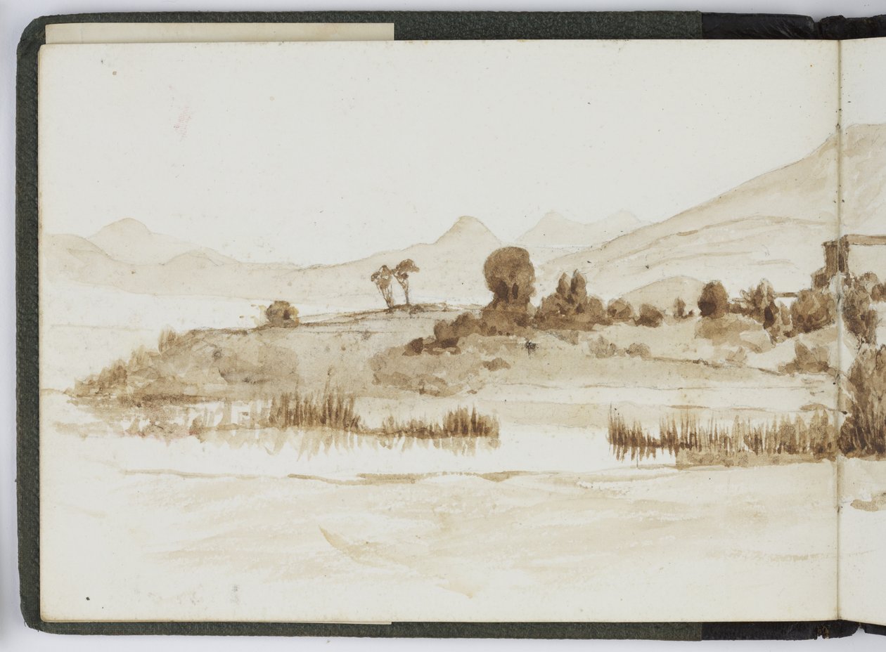 पानी के रंग, चित्र और नोट्स, मेक्सिको की स्केचबुक, 1896-1898 (जल रंग) द्वारा एडेला ब्रेटन